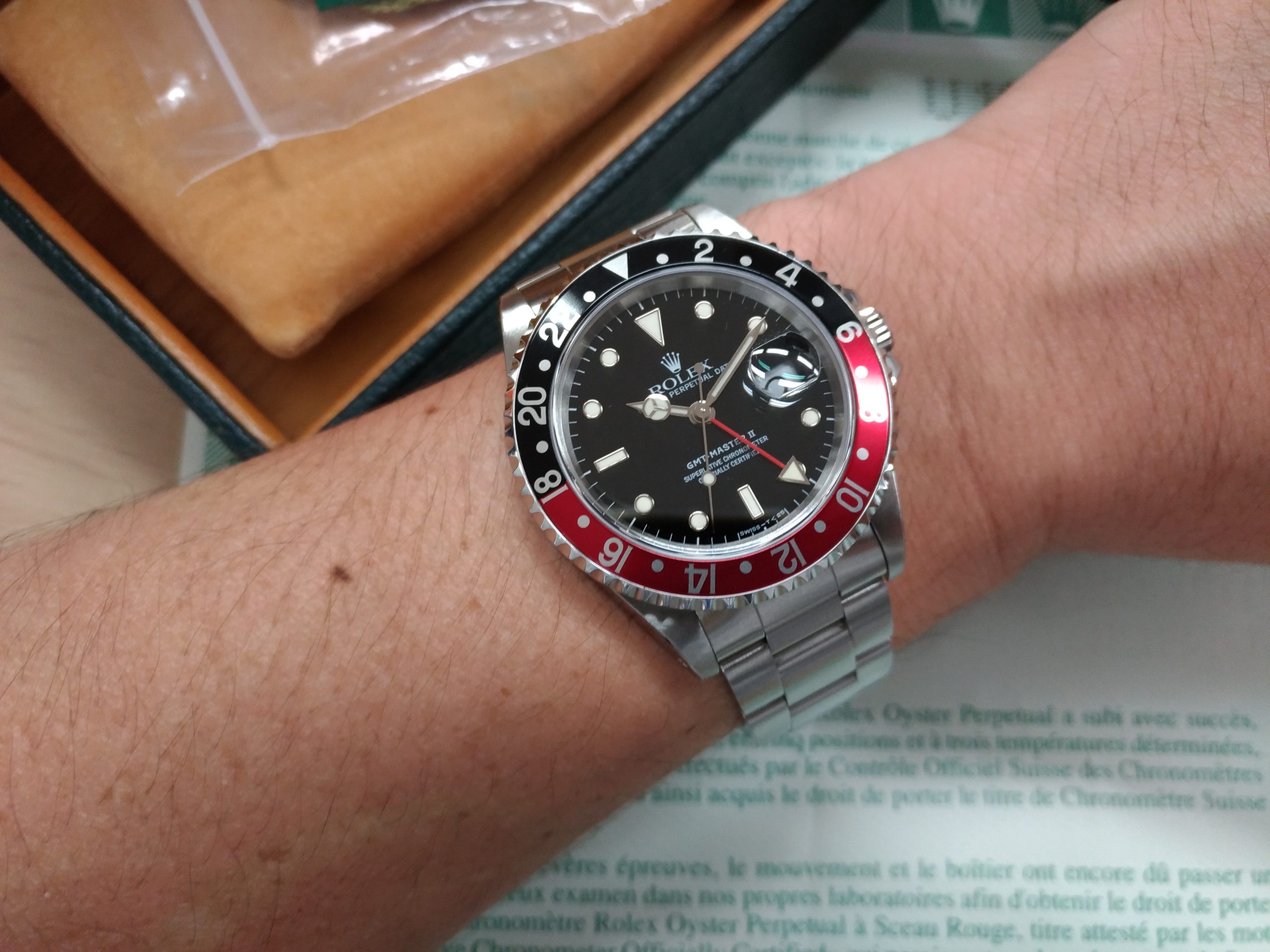 ロレックス GMT マスター Ⅱ 赤 黒 掛け時計 腕時計(アナログ) | red