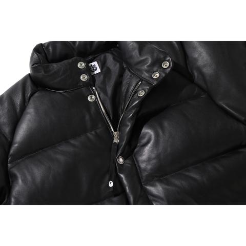 LEATHER CLASSIC DOWN JACKET MENS