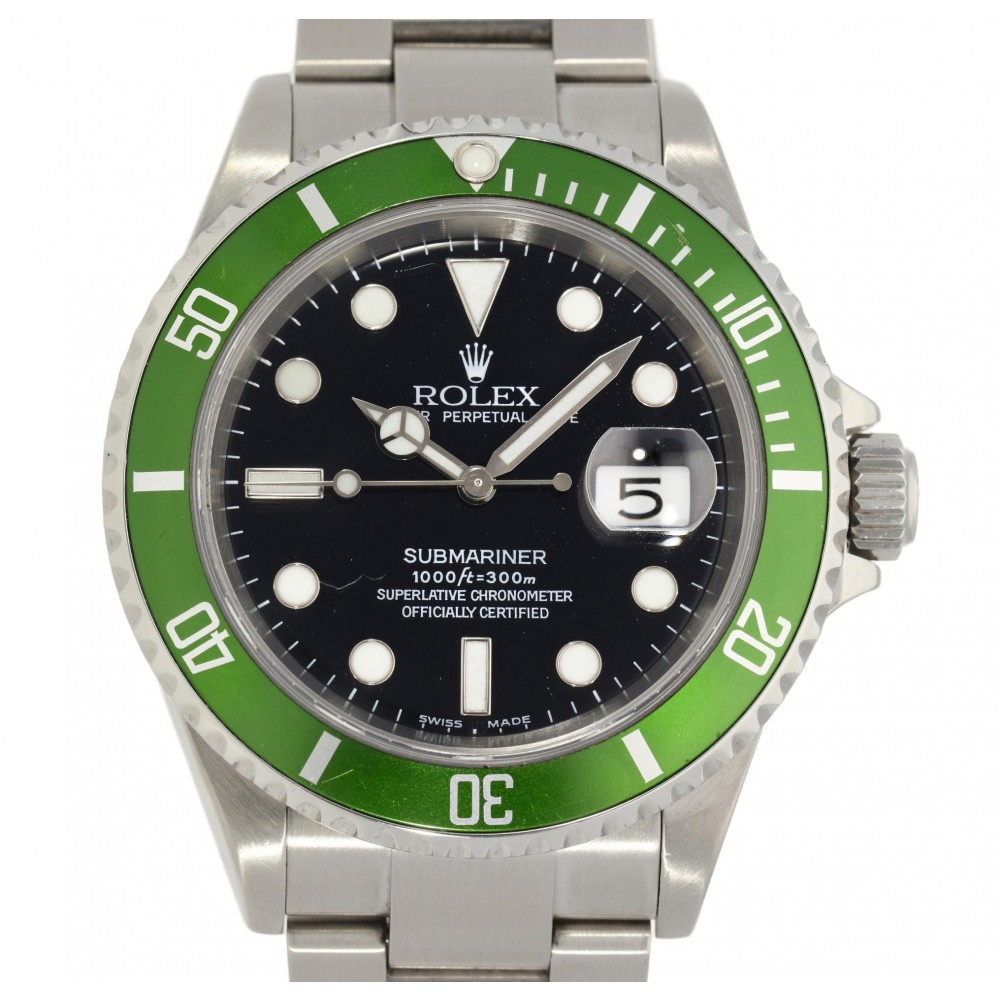 SUBMARINER 16610 16610LV FAT/ FLAT FOUR F42xxxx STAINLESS STEEL 40MM YEAR 2004 W3905 16610 16610LV-07