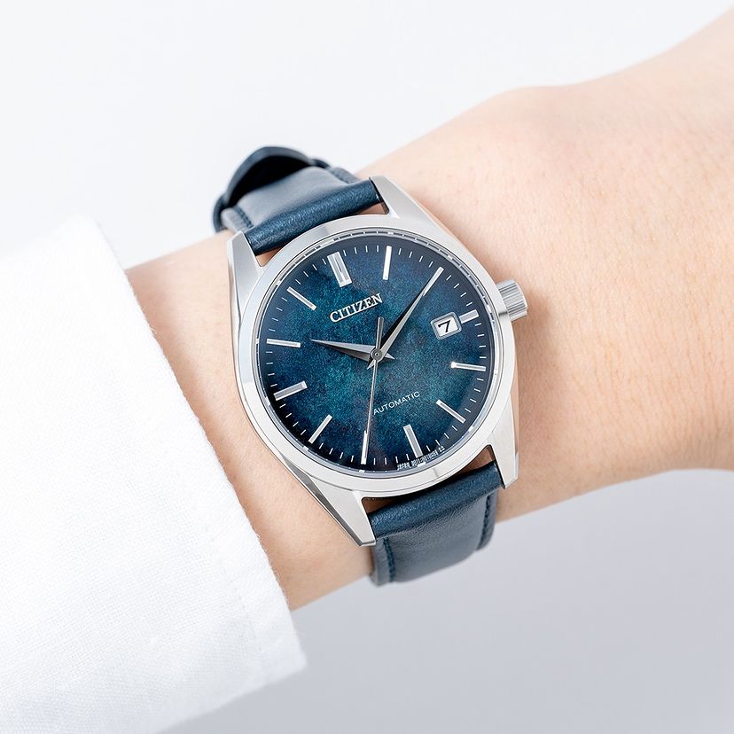 シチズン CITIZEN 腕時計 メンズ NB1060-12L コレクション メカニカル 銀箔漆文字盤モデル CITIZEN COLLECTION 自動巻き（9011/手巻付き） ネイビー（瑠璃色）xネイビー アナログ表示