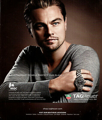 2013 modern magazine AD TAGHEUER SWiss Watches w/ Leonardo DiCaprio 021420 | eBay