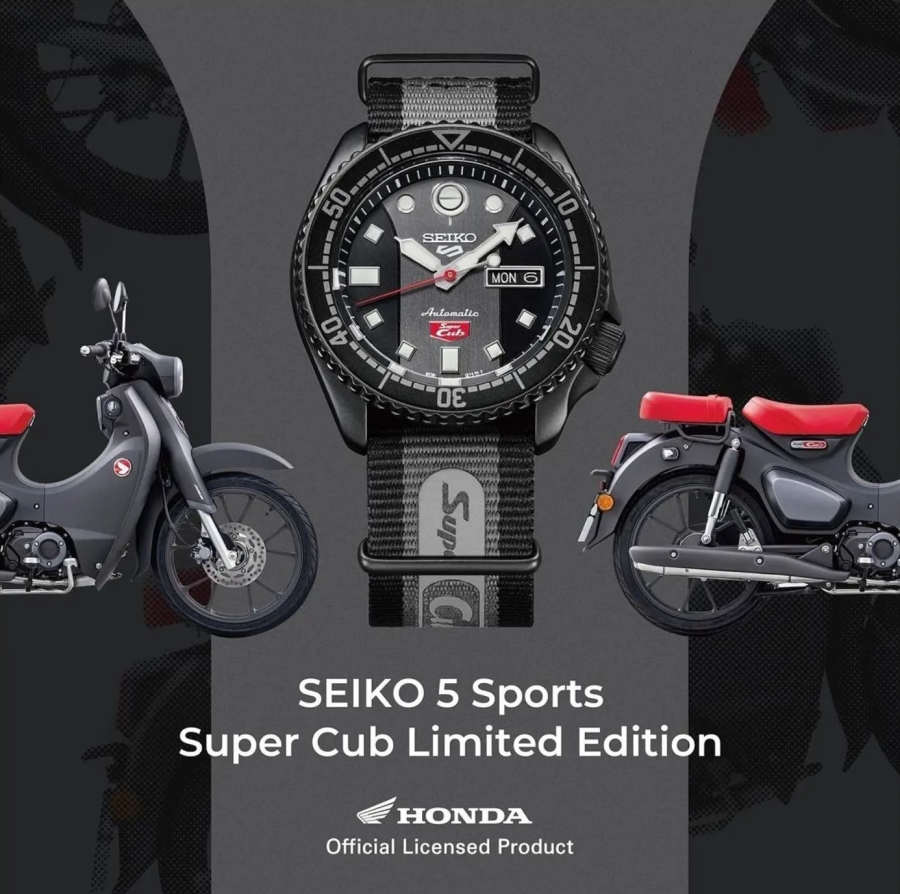 SRPJ75K1黒いスーパーカブ コラボレーション限定モデル セイコー5スポーツ - 腕時計(アナログ)
