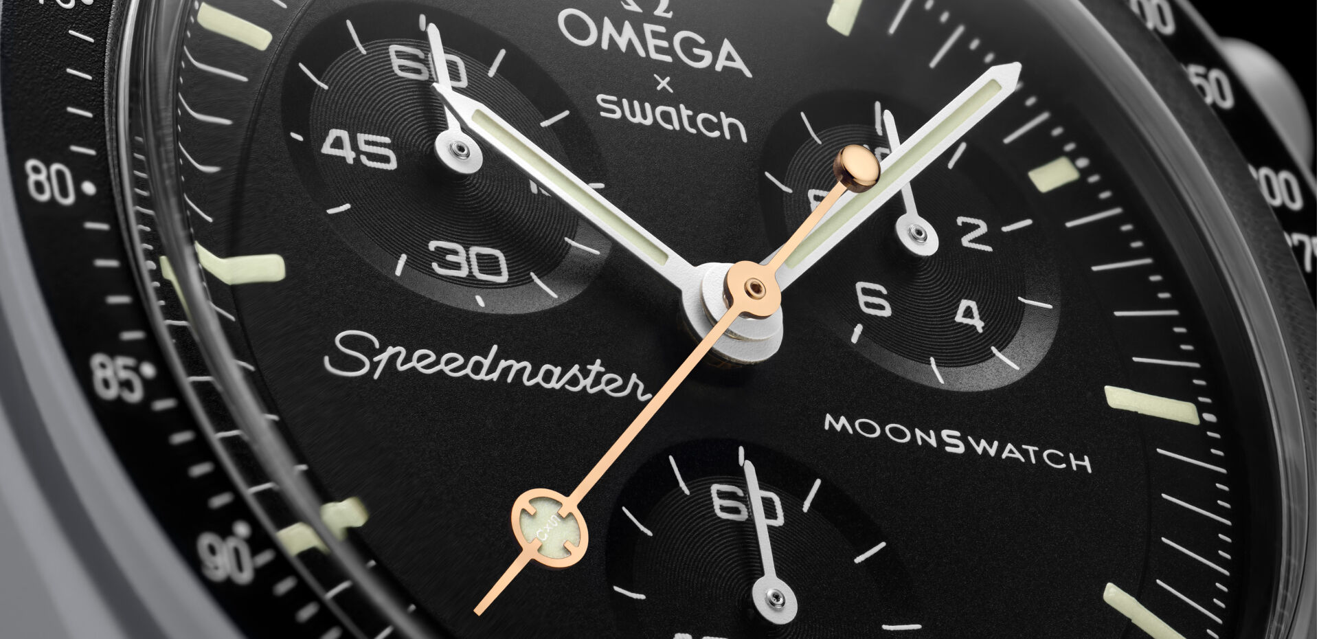 Swatch Omega オメガ スウォッチ ムーン シャインゴールドゴールド - 時計