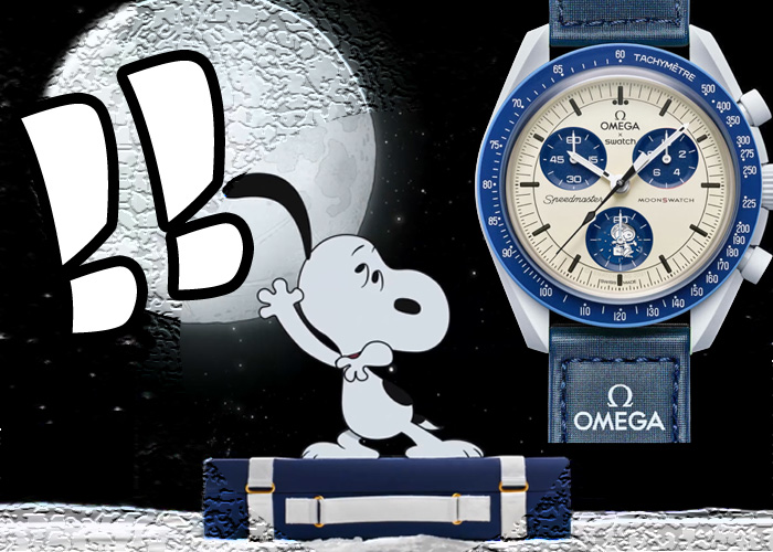 スウォッチ スヌーピー オメガ Snoopy x OMEGA x Swatchカラーホワイト ...