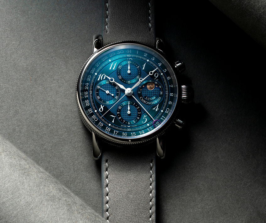 2026年新作】クロノスイス CH-7543L-DGR ルナクロノグラフ オーロラ